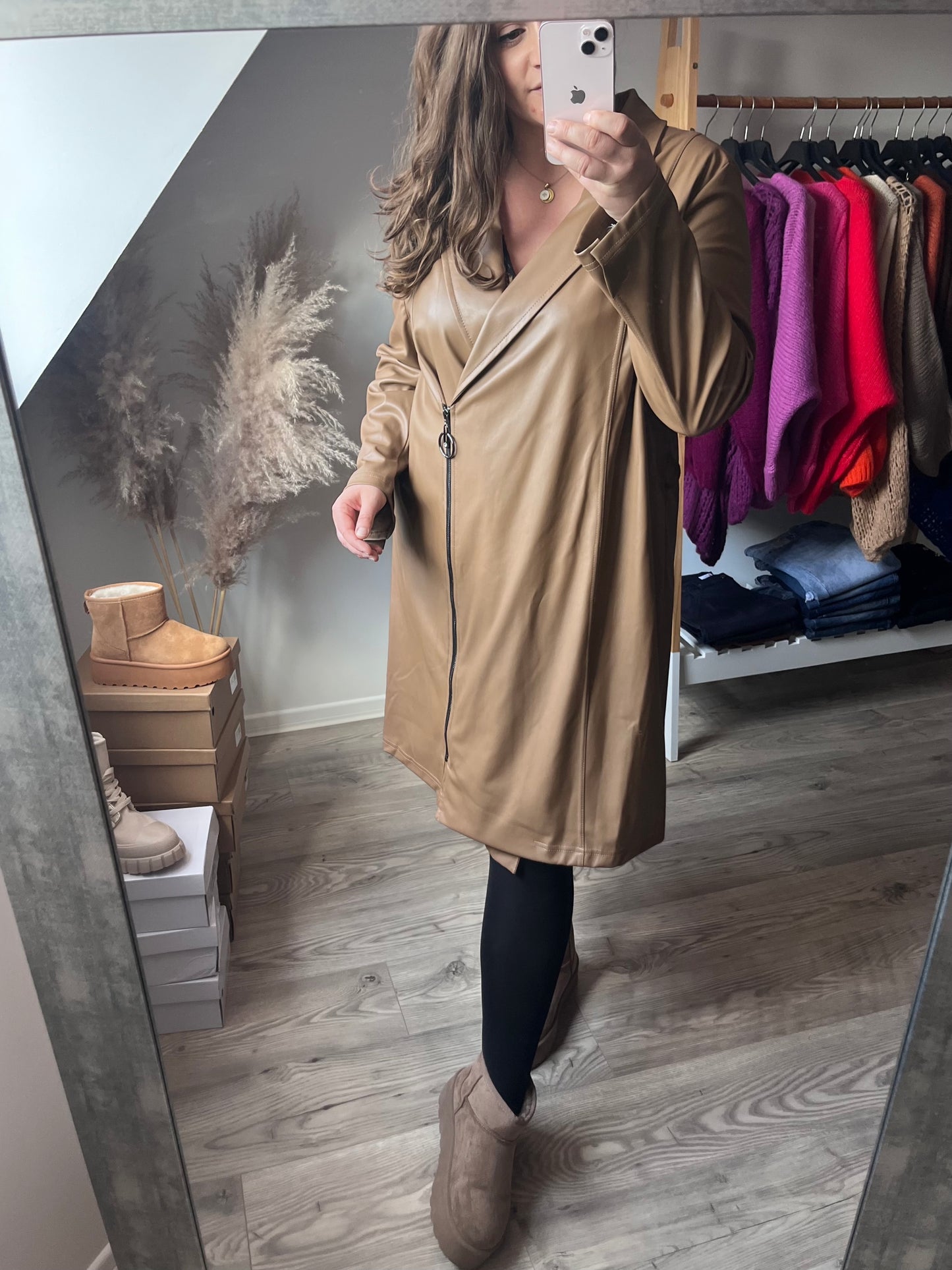 Manteau Logan simili cuir