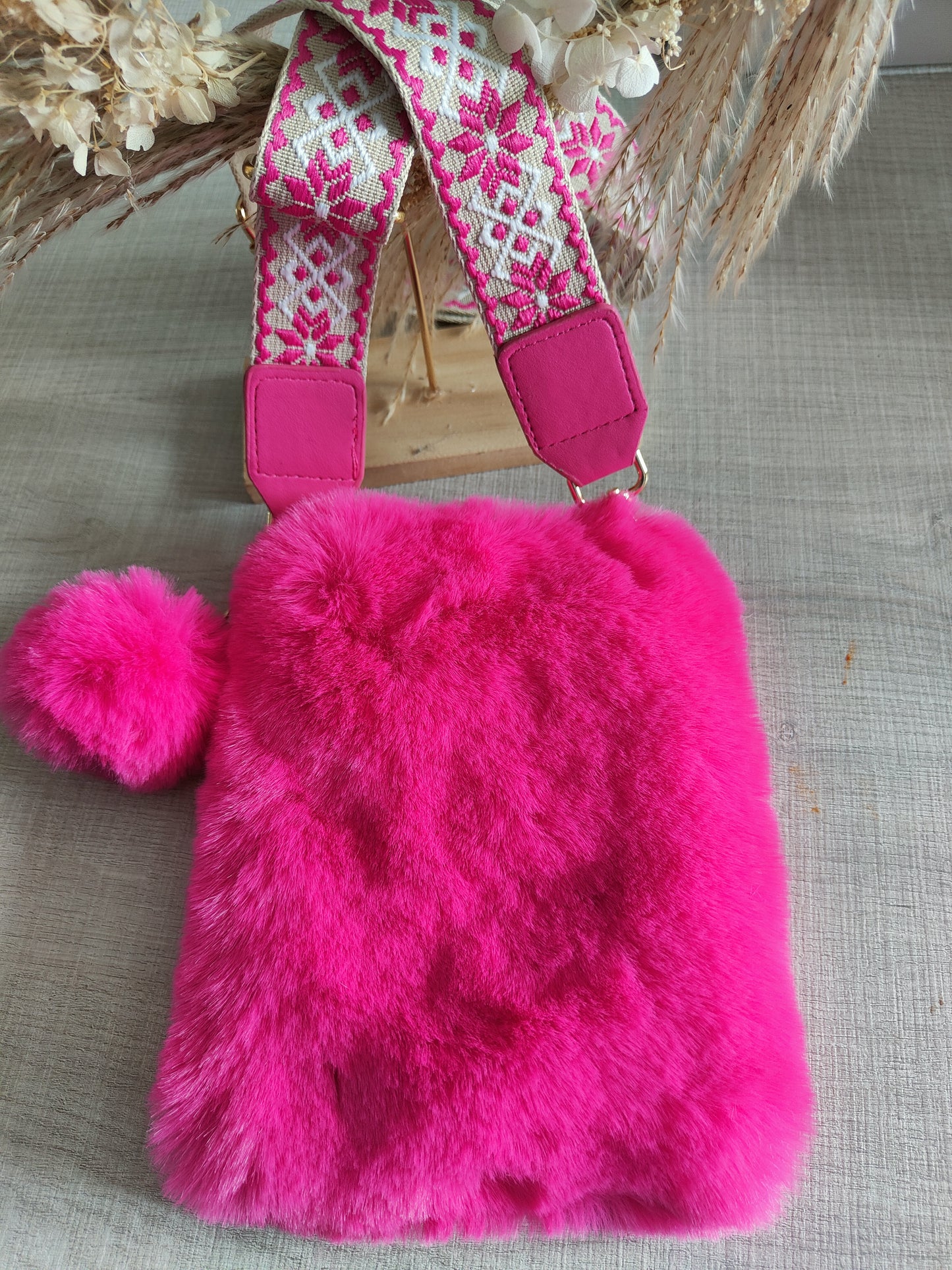 Pochette fourrure