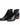 bottines en cuir python noir