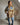 trench court bi matière avec patchs marque LM Lulu