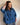 veste oversize en jean détail manches relevables, lien de resserage grande taille