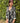 Veste noire brodée feuillage