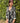 Veste noire brodée feuillage