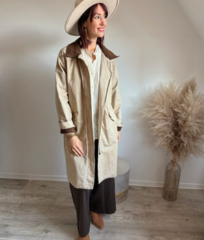 Trench long - Façon Barbour - Johanna Paris