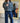 Blouson zippé imprimé léopard bleu & gris – Johanna Paris
