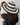 capeline chapeau femme rayé noir et blanc