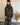 Manteau long à carreaux avec écharpe assortie – Johanna Paris, marron, hiver doux, chaud