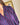 Chemise Johanna Paris rayée prune et bleu marine avec col volanté femme chez MC by Chloé 
