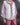 blouse en coton rose manches longues avec volants sur le col