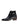 boots cuir en python noir talon 5 cm