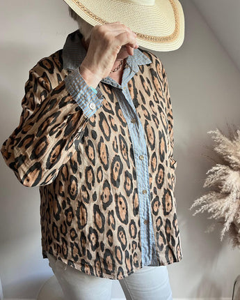 chemise léopard femme tendance showroom mode à Lille