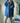 Chemise longue bleue avec rayures sur les manches - mode tendance pour femme 59155 Faches-Thumesnil