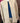 Chemise rayée beige Johanna Paris à fines rayures marine avec col officier, patte de boutonnage et poche poitrine, à porter en chemise ou en surchemise, du 36 au 44.