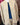 Chemise rayée beige Johanna Paris à fines rayures marine avec col officier, patte de boutonnage et poche poitrine, à porter en chemise ou en surchemise, du 36 au 44.