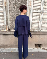 ensemble franges ultra doux, coupe fluide, le combo parfait entre confort et style. Marque The Corner Paris.