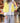 Gilet court citron en laine et angora