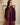 Veste gilet boutonnée prune Johanna Paris, coupe ample, deux poches, taille unique 36 au petit 44.