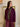 Veste gilet boutonnée prune Johanna Paris, coupe ample, deux poches, taille unique 36 au petit 44.