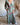robe longue en soie couleur mauve et turquoise