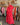 Jupe longue Johanna Paris imprimé bandana rouge, coupe fluide avec poches et taille élastique, avc écharpe triangle assortie. Boutique à Ronchin 