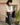 Jupe noire à pois Johanna Paris femme coupe midi fluide avec ceinture intégrée look chic