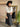 Jupe noire à pois Johanna Paris femme coupe midi fluide avec ceinture intégrée look chic