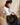 Jupe noire à pois Johanna Paris femme coupe midi fluide avec ceinture intégrée look chic