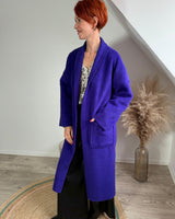 manteau uni violet johanna paris