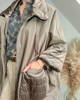 manteau taupe façon k way Johanna Paris