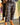 Pantalon Johanna Paris à carreaux marine et camel, coupe 7/8e avec poches plaquées devant, collection automne MC by Chloé.