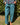 pantalon magique fin nouveau coloris entrée de saison, bleu canard, taille unique 36/42 7/8ème, marque Johanna Paris