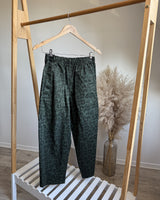 pantalon léopard vert johanna paris