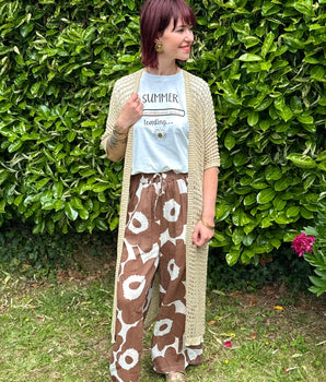 pantalon d'été en voile de coton hyper léger, tendance