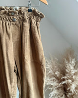 pantalon velours camel forme PO Johanna Paris