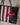 sac cabas tendance stylé noir avec une bane rouge et écru