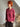 pull avec capuche et poches devant couleur framboise Johanna Paris