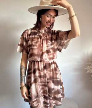 Robe courte en voile Lilou