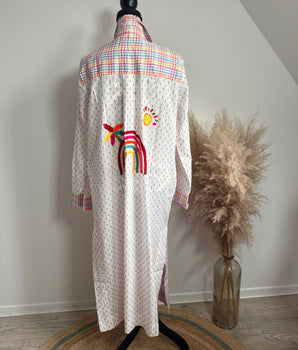 Robe longue brodée - the Corner