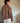 Blouson court chic, col boutonné - Coloris Choco