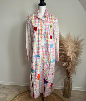 Robe longue brodée - the Corner