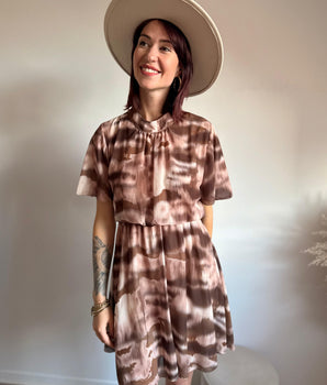 Robe courte en voile Lilou