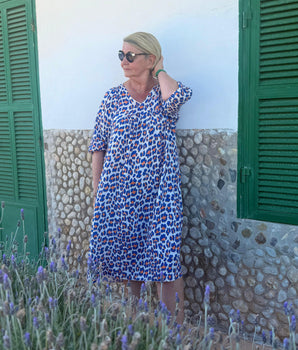 Robe gaze de coton - imprimé Léopard Johanna Paris - EN RÉASSORT