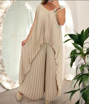 Ensemble pantalon plissé - Pulpeuse