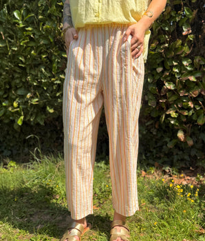 Pantalon magique rayé