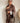 Sac en cuir clouté choco