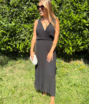 Robe plissée réversible -2 en 1