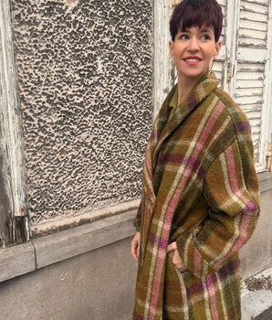 Manteau carreaux Johanna Paris