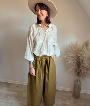 Veste Écrue aux Détails Ajourés – The Corner