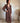 Robe longue plissée choco