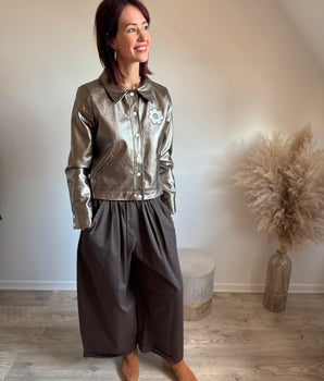 Veste métallisée mordoré -  Daisy